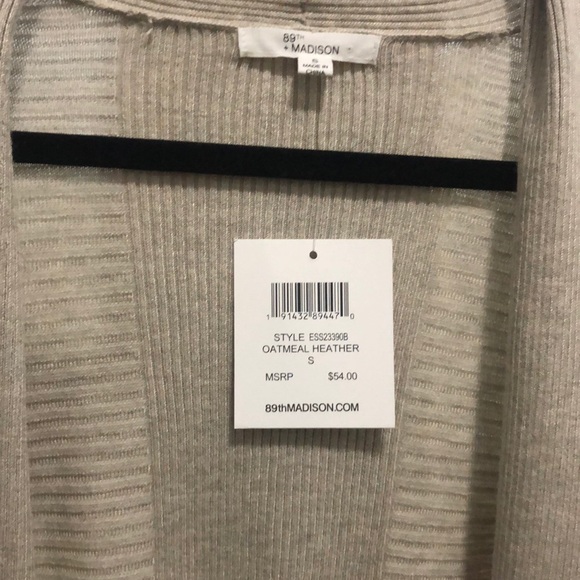 Tan colored knit cardigan - Picture 4 of 4